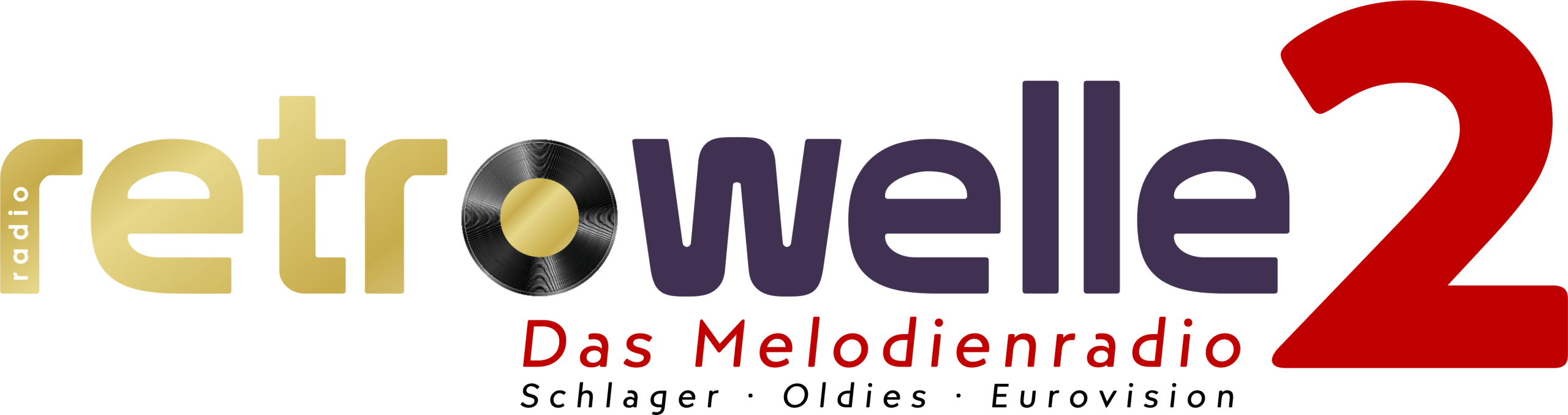 radio retrowelle 2 - Logo mit Slogan